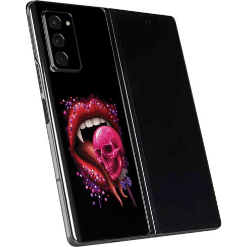 Vampire Skull Lollypop by Sarah Richter Galaxy Z Fold2 5G Skin