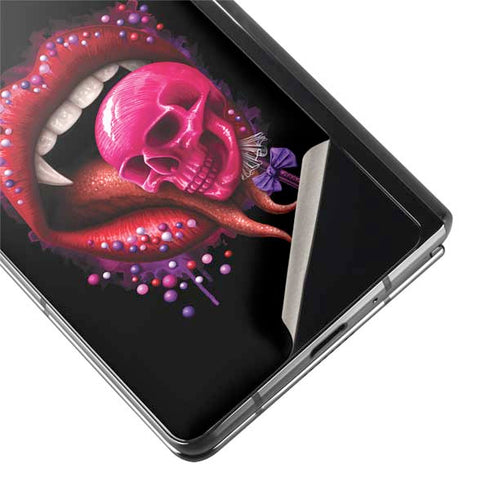 Vampire Skull Lollypop by Sarah Richter Galaxy Z Fold2 5G Skin