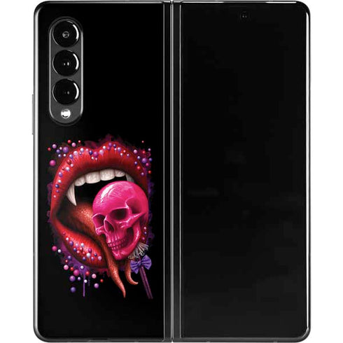 Vampire Skull Lollypop by Sarah Richter Galaxy Z Fold3 5G Skin