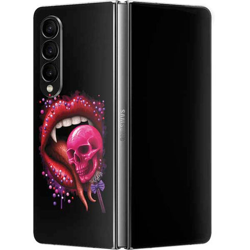 Vampire Skull Lollypop by Sarah Richter Galaxy Z Fold4 5G Skin