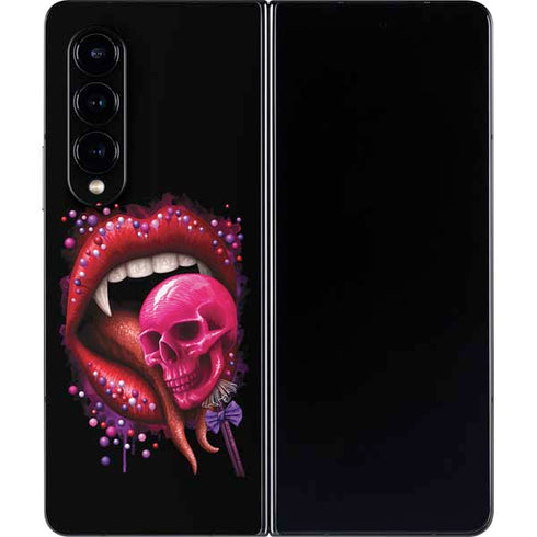 Vampire Skull Lollypop by Sarah Richter Galaxy Z Fold4 5G Skin
