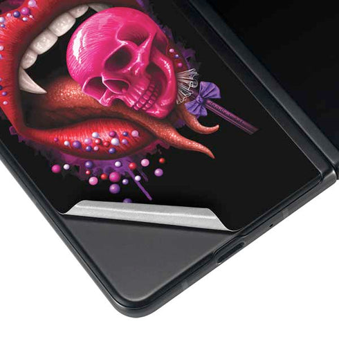 Vampire Skull Lollypop by Sarah Richter Galaxy Z Fold4 5G Skin