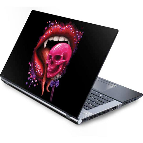 Vampire Skull Lollypop by Sarah Richter Generic Laptop Skin
