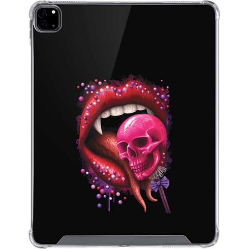 Vampire Skull Lollypop by Sarah Richter iPad Pro 12.9in (2020) Clear Case