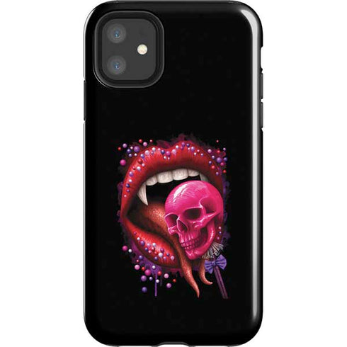 Vampire Skull Lollypop by Sarah Richter iPhone 11 Impact Case