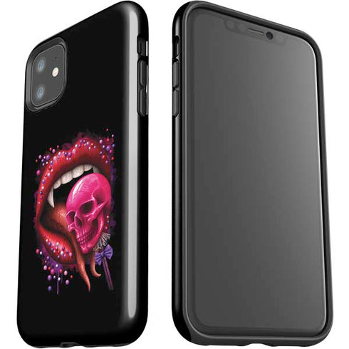Vampire Skull Lollypop by Sarah Richter iPhone 11 Impact Case