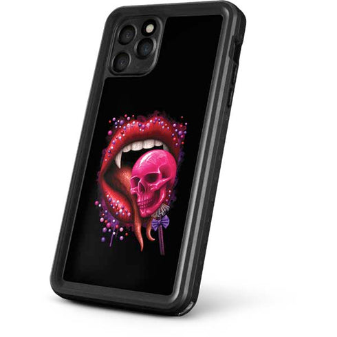 Vampire Skull Lollypop by Sarah Richter iPhone 11 Pro Max Waterproof Case