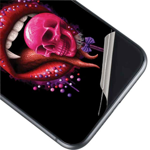 Vampire Skull Lollypop by Sarah Richter iPhone 11 Skin