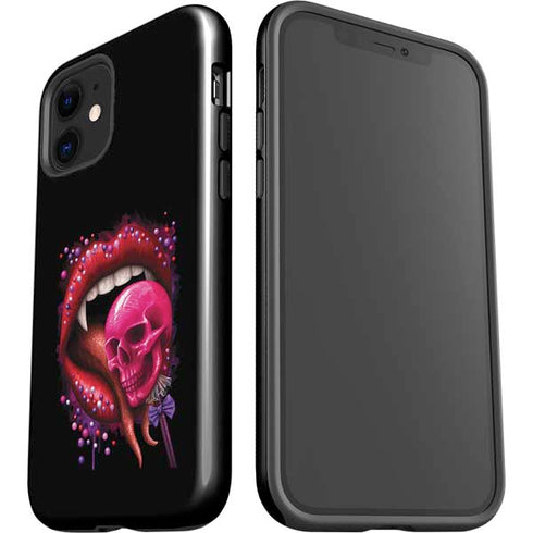 Vampire Skull Lollypop by Sarah Richter iPhone 12 Mini Impact Case