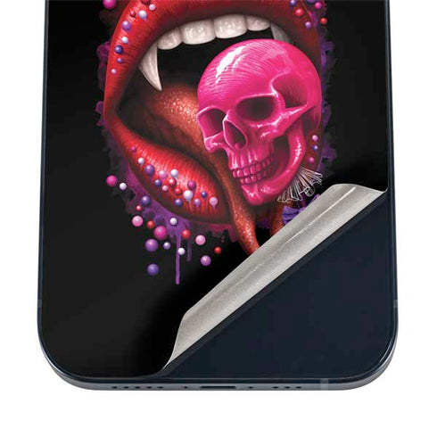 Vampire Skull Lollypop by Sarah Richter iPhone 12 Mini Skin