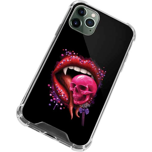 Vampire Skull Lollypop by Sarah Richter iPhone 12 Pro Max Clear Case