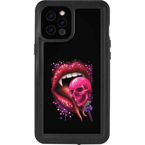 Vampire Skull Lollypop by Sarah Richter iPhone 12 Pro Max Waterproof Case