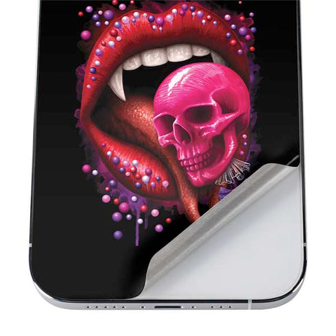 Vampire Skull Lollypop by Sarah Richter iPhone 12 Pro Skin