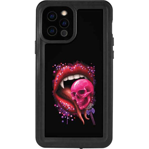 Vampire Skull Lollypop by Sarah Richter iPhone 12 Pro Waterproof Case