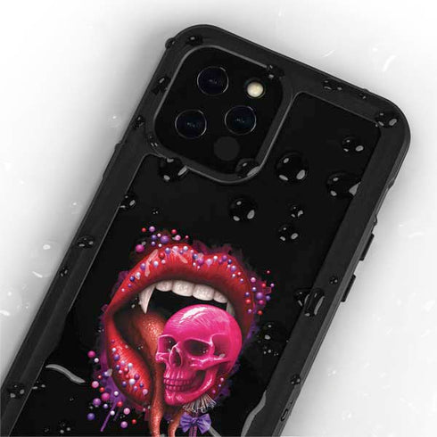 Vampire Skull Lollypop by Sarah Richter iPhone 12 Pro Waterproof Case