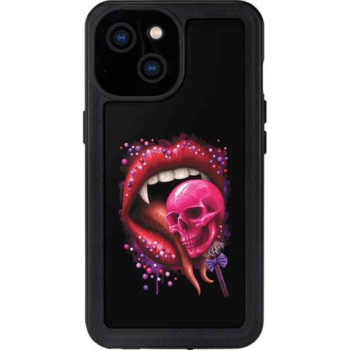 Vampire Skull Lollypop by Sarah Richter iPhone 13 Mini Waterproof Case