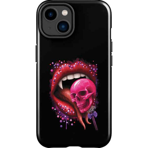 Vampire Skull Lollypop by Sarah Richter iPhone 14 Plus Impact Case