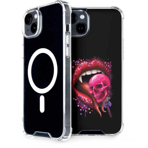 Vampire Skull Lollypop by Sarah Richter iPhone 15 Plus MagSafe Case