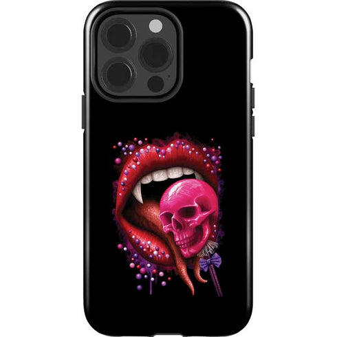 Vampire Skull Lollypop by Sarah Richter iPhone 15 Pro Impact Case