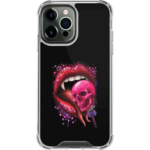 Vampire Skull Lollypop by Sarah Richter iPhone 15 Pro Max Clear Case