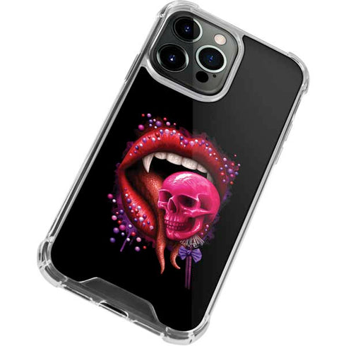 Vampire Skull Lollypop by Sarah Richter iPhone 14 Pro Max Clear Case