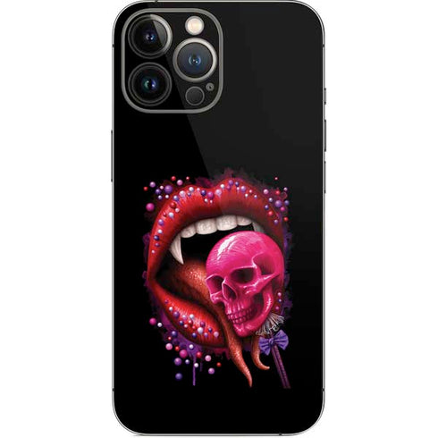 Vampire Skull Lollypop by Sarah Richter iPhone 14 Pro Max Skin