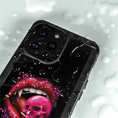Vampire Skull Lollypop by Sarah Richter iPhone 14 Pro Max Waterproof Case