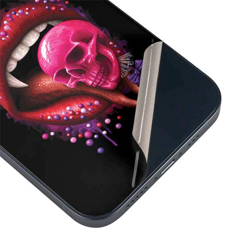 Vampire Skull Lollypop by Sarah Richter iPhone 14 Skin