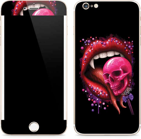 Vampire Skull Lollypop by Sarah Richter iPhone 6/6s Plus Skin