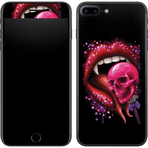 Vampire Skull Lollypop by Sarah Richter iPhone 8 Plus Skin