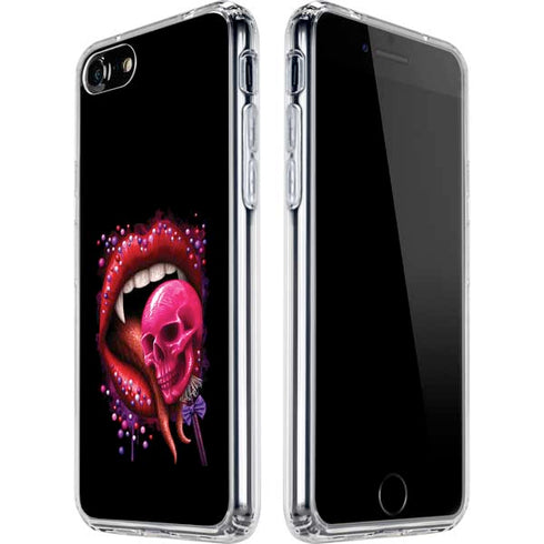 Vampire Skull Lollypop by Sarah Richter iPhone SE (2nd & 3rd Gen) Clear Case