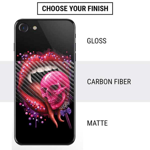 Vampire Skull Lollypop by Sarah Richter iPhone SE (2nd & 3rd Gen) Skin