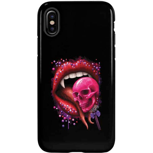 Vampire Skull Lollypop by Sarah Richter iPhone X Pro Case