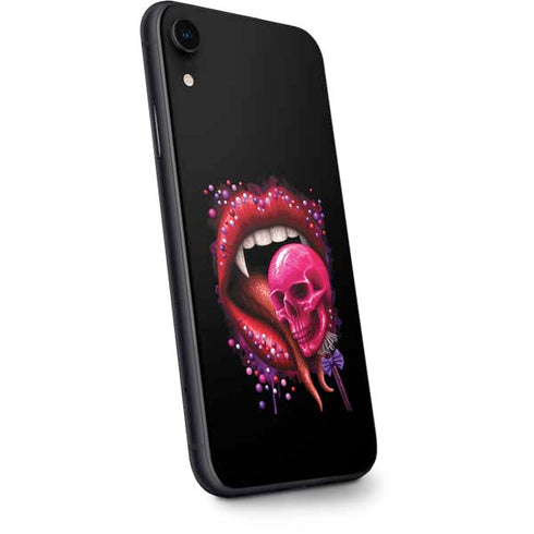 Vampire Skull Lollypop by Sarah Richter iPhone XR Skin