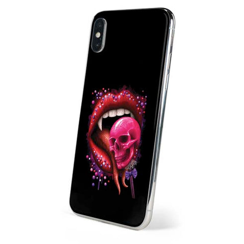 Vampire Skull Lollypop by Sarah Richter iPhone XS Max Skin