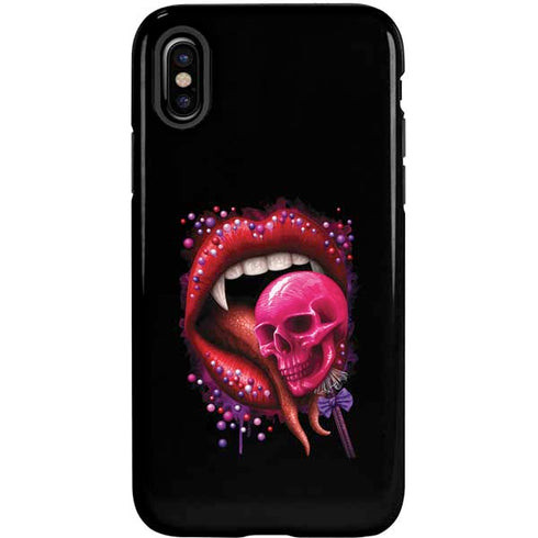 Vampire Skull Lollypop by Sarah Richter iPhone XS Pro Case