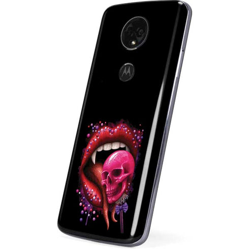 Vampire Skull Lollypop by Sarah Richter Moto E5 Plus Skin