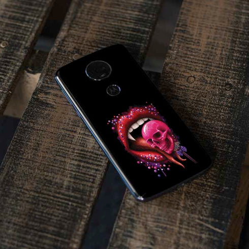 Vampire Skull Lollypop by Sarah Richter Moto E5 Plus Skin