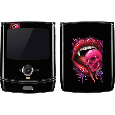 Vampire Skull Lollypop by Sarah Richter Motorola RAZR Skin