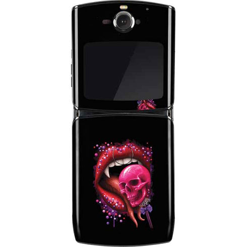 Vampire Skull Lollypop by Sarah Richter Motorola RAZR Skin