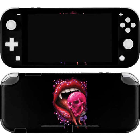Vampire Skull Lollypop by Sarah Richter Nintendo Switch Lite Skin
