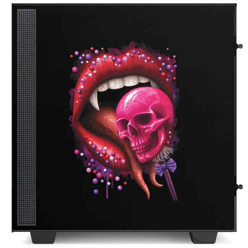 Vampire Skull Lollypop by Sarah Richter NZXT H510 Compact ATX Mid-Tower Case Skin