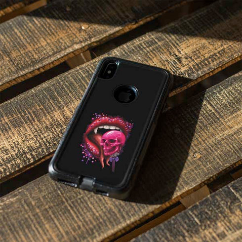 Vampire Skull Lollypop by Sarah Richter Otterbox Commuter iPhone Skin