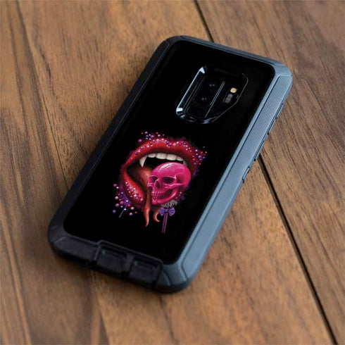 Vampire Skull Lollypop by Sarah Richter Otterbox Defender Galaxy Skin