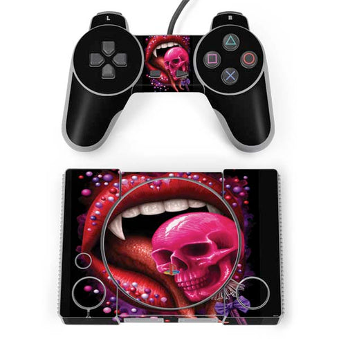 Vampire Skull Lollypop by Sarah Richter PlayStation Classic Bundle Skin