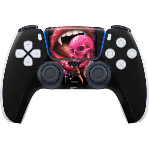 Vampire Skull Lollypop by Sarah Richter PS5 Controller Skin