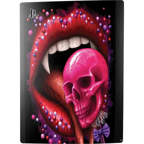 Vampire Skull Lollypop by Sarah Richter PS5 Digital Edition Console Skin