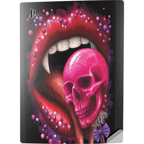 Vampire Skull Lollypop by Sarah Richter PS5 Digital Edition Console Skin