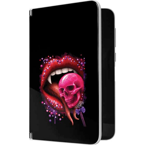 Vampire Skull Lollypop by Sarah Richter Surface Duo Skin