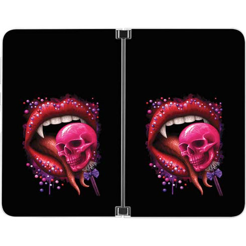 Vampire Skull Lollypop by Sarah Richter Surface Duo Skin
